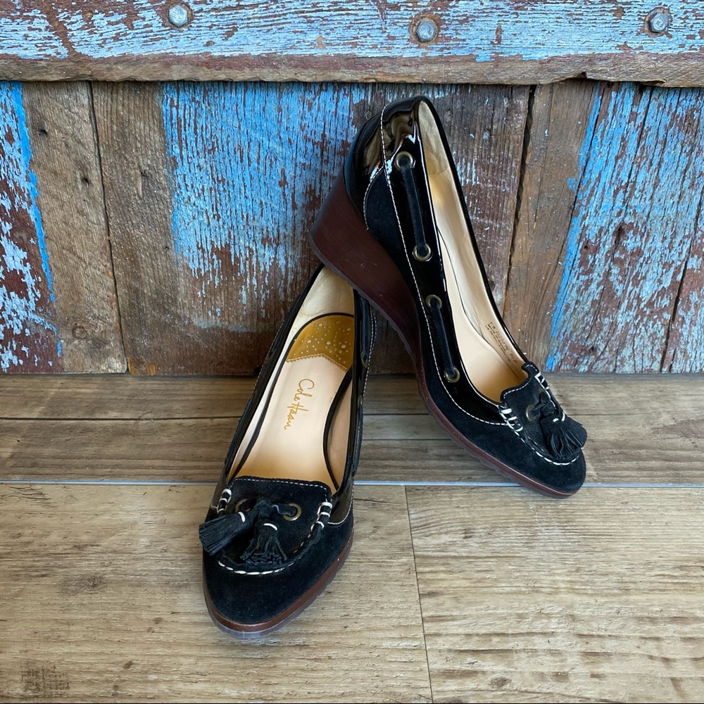 Cole Haan Black Calista Nike Air Wedge